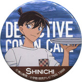 Kudo Shinichi Lifestyle Character Detective Conan Cafe 2017 Can Badge Can Badge [USED]