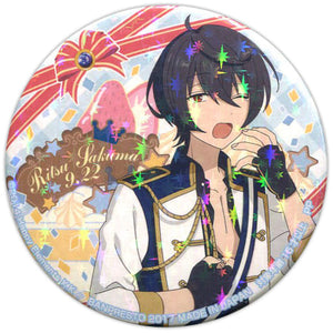 Ritsu Sakuma Ensemble Stars! Anniversary Can Badge July-September Can Badge [USED]