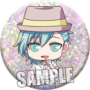 Ai Mikaze Uta no Prince Sama Trading Hologram Can Badge HAPPY SUMMER Chibi Chara Ver. Can Badge [USED]