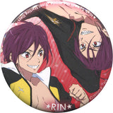 Matsuoka Rin High Speed! Free! Starting Days Big Hit Commemorative Stage Greeting / Live Viewing Attendee Gift Can Badge [USED]