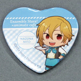 Nazuna Nito Ensemble Stars! X Animatecafe Trading Heart Shaped Can Badge Yumenosaki Cook Ver.B Group Can Badge [USED]