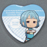 Hajime Shino Ensemble Stars! X Animatecafe Trading Heart Shaped Can Badge Yumenosaki Cook Ver.B Group Can Badge [USED]