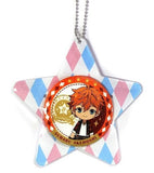 Subaru Akehoshi Ensemble Stars! Deco Badge Key Holder Trickstar & Ryuseitai Key Ring [USED]