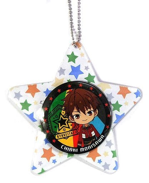 Chiaki Morisawa Ensemble Stars! Deco Badge Key Holder Trickstar & Ryuseitai Key Ring [USED]