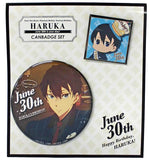 Nanase Haruka Precious Birthday Can Badge 2 Set Free! Timeless Medley Can Badge [USED]