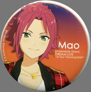 Mao Isara Ensemble Stars! Dream Live 1st Tour Morning Star! Character Badge Collection Can Badge [USED]