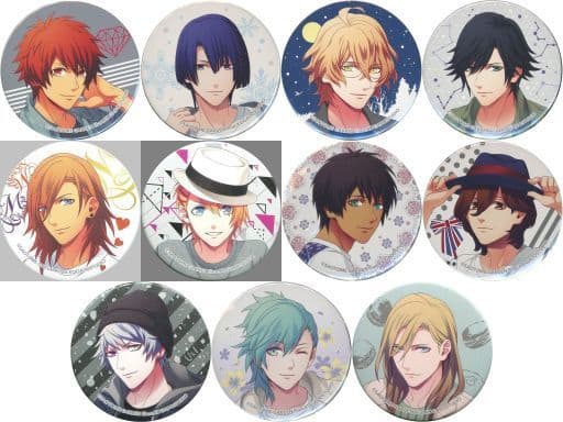 Otoya Ittoki , etc. Uta no Prince Sama Trading Tin Badge Idol Produce Couple Look T-Shirt Ver. All 11 Types Set Can Badge [USED]