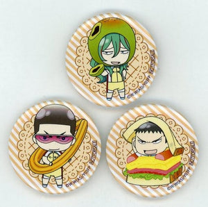 Kinjo & Makishima & Tadokoro Tadokoro Bread Can Badge Set 3 Set Blu-ray / DVD Yowamushi Pedal: Re:Generation TOHO animation STORE Purchase Bonus Can Badge [USED]