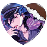 Rei Sakuma UNDEAD Ensemble Stars! Amusement Ichiban Cafe Munekyun! Chocolat Party♪ Heart Shaped Can Badge Part1 Can Badge [USED]