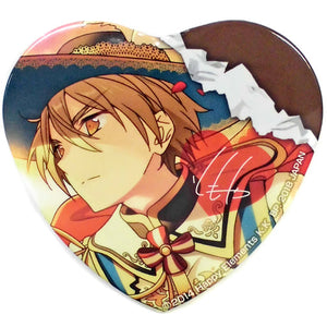 Tomoya Mashiro Ra*bits Ensemble Stars! Amusement Ichiban Cafe Munekyun! Chocolat Party♪ Heart Shaped Can Badge Part1 Can Badge [USED]