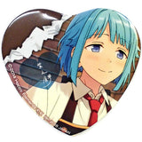 Hajime Shino Ra*bits Ensemble Stars! Amusement Ichiban Cafe Munekyun! Chocolat Party♪ Heart Shaped Can Badge Part1 Can Badge [USED]