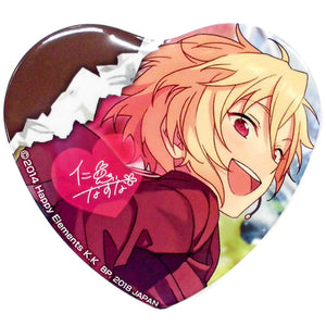 Nazuna Nito Ra*bits Ensemble Stars! Amusement Ichiban Cafe Munekyun! Chocolat Party♪ Heart Shaped Can Badge Part1 Can Badge [USED]