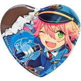 Touri Himemiya fine Ensemble Stars! Amusement Ichiban Cafe Munekyun! Chocolat Party♪ Heart Shaped Can Badge PART2 Can Badge [USED]