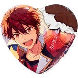 Chiaki Morisawa Ryuuseitai Ensemble Stars! Amusement Ichiban Cafe Munekyun! Chocolat Party♪ Heart Shaped Can Badge PART2 Can Badge [USED]