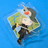 Camus as Athos Uta no Prince Sama Trading Acrylic Badge Chibi Chara Ver. Shining Masterpiece Show Special Exhibition Badge [USED]