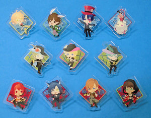 Otoya Ittoki , etc. Uta no Prince Sama Trading Acrylic Badge Chibi Chara Ver. Shining Masterpiece Show Special Exhibition All 11 Types Set Badge [USED]