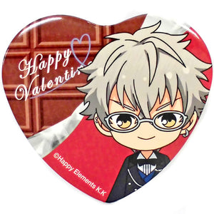 Koga Ogami Ensemble Stars! Heart Can Badge Group A Valentine Marukaku Kan Badge 2018 Ver. Can Badge [USED]