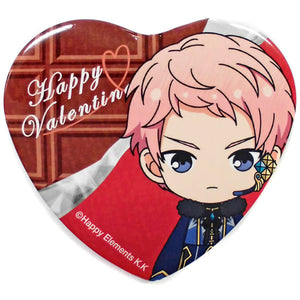 Shu Itsuki Ensemble Stars! Heart Can Badge Group A Valentine Marukaku Kan Badge 2018 Ver. Can Badge [USED]