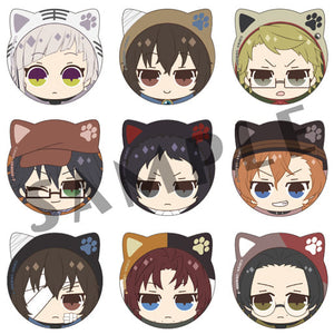 All 9 Types Set Bungo Stray Dogs Kemomimi Can Badge Vol.1 Can Badge [USED]