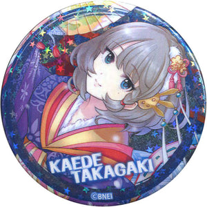 Takagaki Kaede Hologram The Idolmaster Cinderella Girls Traiding Tin Badge Vol.3 The Idolmaster x Tokyu Hands Limited Can Badge [USED]