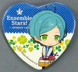 Kanata Shikai Ensemble Stars! X Animatecafe Trading Heart Shaped Can Badge Yumenosaki Picnic Ver.A Group Can Badge [USED]