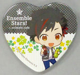 Tetora Nagumo Ensemble Stars! X Animatecafe Trading Heart Shaped Can Badge Yumenosaki Picnic Ver.A Group Can Badge [USED]