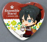 Mika Kagehira Ensemble Stars! X Animatecafe Trading Heart Shaped Can Badge Yumenosaki Picnic Ver.A Group Can Badge [USED]