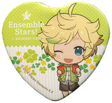 Sora Harukawa Ensemble Stars! X Animatecafe Trading Heart Shaped Can Badge Yumenosaki Picnic Ver.B Group Can Badge [USED]