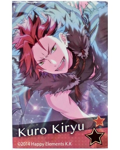 Kurou Kiryu Ensemble Stars! X Lawson Square Badge A Set Can Badge [USED]
