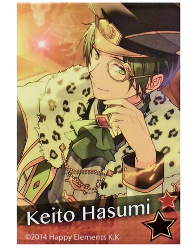 Keito Hasumi Ensemble Stars! X Lawson Square Badge A Set Can Badge [USED]