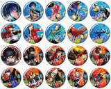 All 20 Types Set Persona 3 Dancing Moon Night & Persona 5 Dancing Star Night Trading Badge Collection Can Badge [USED]