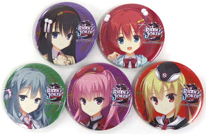 Ayase Mitsukasa, etc. Yuzu Soft X Animatecafe Riddle Joker Trading Tin Badge All 5 Types Set Can Badge [USED]