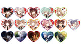 All 16 Types Set Collar x Malice Heart Cushion Badge Can Badge [USED]