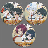 Can Badges 3 Types Set Katsugeki Touken Ranbu Tokushima Furusato Tax Payment Awa Odori Poster Set / Special Set Single Item Can Badge [USED]