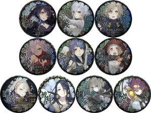 All 10 Types Set SINoALICE x SQUARE ENIX CAFE Kira Kira Can Badge Can Badge [USED]