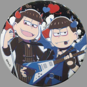 Osomatsu Karamatsu Mr. Osomatsu Akuma Band in Hmv Pair Tin Badge Collection Devil Band Ver. Can Badge [USED]