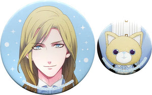 Camus & Aqua Uta no Prince Sama Prince Cat Trading Can Badge Set Party Style Ver. Mail order Limited Can Badge [USED]