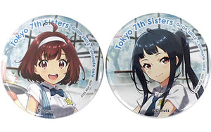 Kasukabe Haru & Tendoji Musubi Special Tin Badge Set 2 Set Tokyo 7th Sisters x GOOD SMILE x animatecafe Real login Bonus Lottery Prize Can Badge [USED]