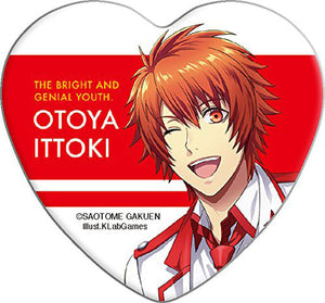 Otoya Ittoki Uta no Prince Sama Shining Live Trading Heart Shaped Can Badge [USED]