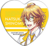 Natsuki Shinomiya Uta no Prince Sama Shining Live Trading Heart Shaped Can Badge Can Badge Can Badge [USED]