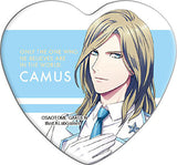 Camus Uta no Prince Sama Shining Live Trading Heart Shaped Can Badge [USED]