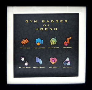 Hoenn Gym Badge Collection Complete Set 8 Set Pokemon Omega Ruby Alpha Sapphire Pokemon Center Online Limited Lapel Pin [USED]