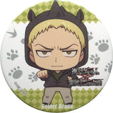 Reiner Braun Attack on Titan Trading Tin Badge Animal Costume Ver.A Tobu Zoological Park Limited Can Badge [USED]