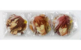 Hijikata & Okita & Saito 10th Anniversary Can Badge 3 Set Hakuoki Otomate Winter Market 2017-2018 Goods Single Item Can Badge [USED]