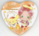 Mao Isara X Pompompurin Ensemble Stars! X Sanrio Characters Cafe Heart Shaped Can Badge A Can Badge [USED]