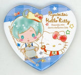 Kanata Shikai X Hello Kitty Ensemble Stars! X Sanrio Characters Cafe Heart Shaped Can Badge A Can Badge [USED]