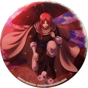 Kamui Whole Body Tin Badge -Samurai Dyed in Madder Red- Gintama Can Badge [USED]