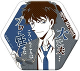 Matsuda Jinpei Detective Conan Character Badge Collection Hexagonal Dialogue Can Badge [USED]