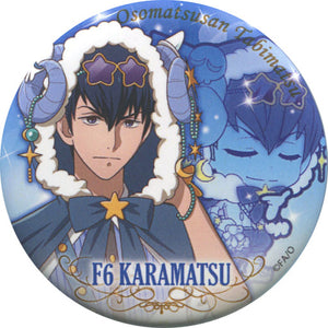 Karamatsu Hypnotic F6 Mr. Osomatsu Neat Sugoroku Burari Journey '18 Trading Tin Badge 2nd Special Event Fesmatsu San '18 Limited Can Badge [USED]