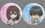 Me & Yamauchi Sakura Uniform Can Badge Set A I Want to Eat Your Pancreas Theater Goods Can Badge [USED]